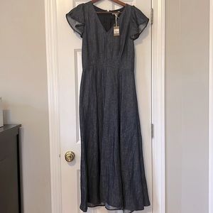 Ann Mashburn maxi denim dress- NWT